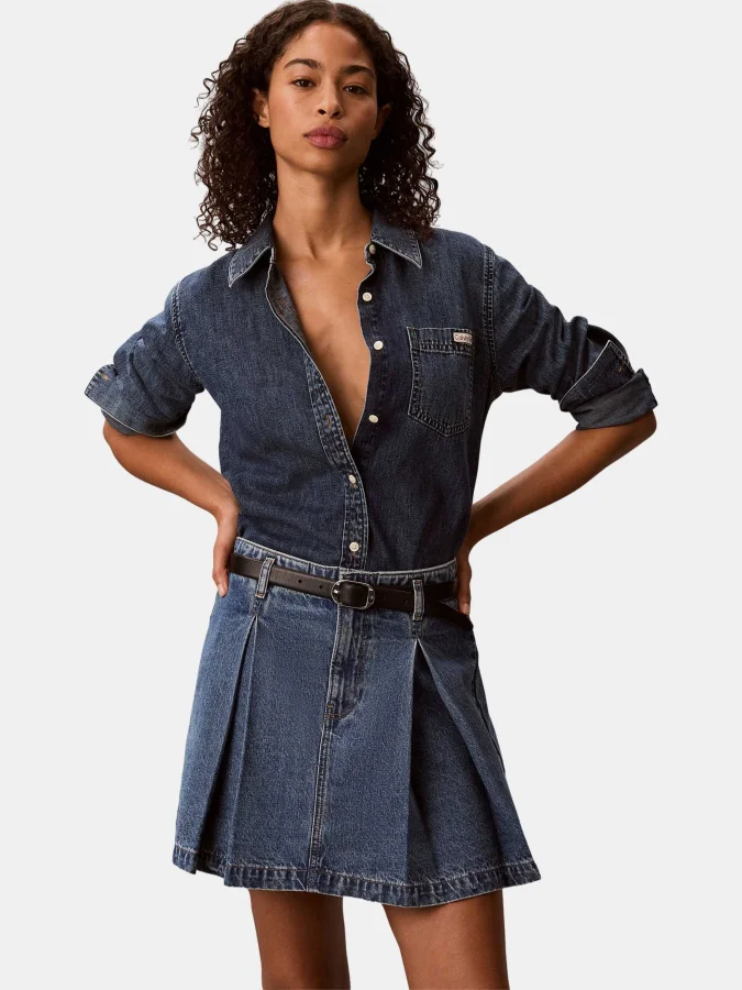 CALVIN KLEIN - PLEATED...
