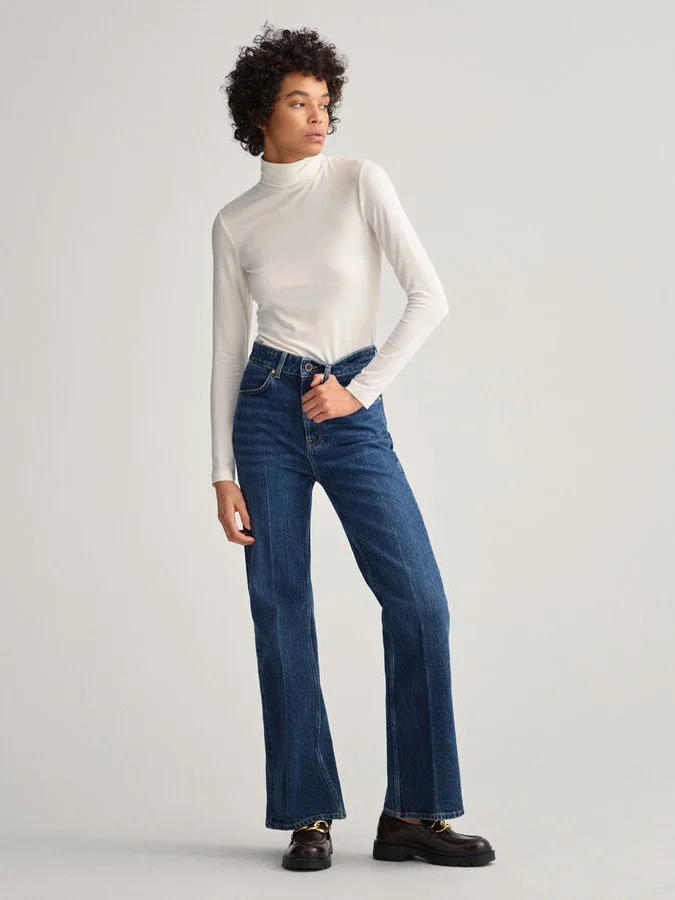 Gant - D1. HW FLARE JEANS 2