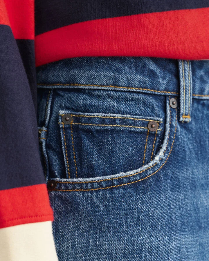 Gant - D1. HW STRAIGHT AUTHENTIC JEANS Gant - D1. HW STRAIGHT AUTHENTIC JEANS