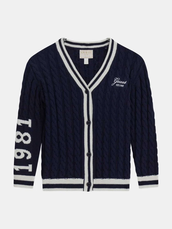 GUESS - LS VARSITY CARDIGAN