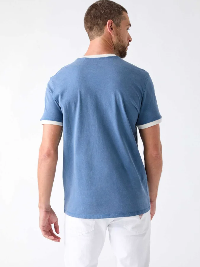 GUESS - SS BSC LOGO RINGER TEE 2