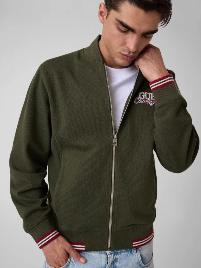 GUESS - LS ZIPPER DETAILED...