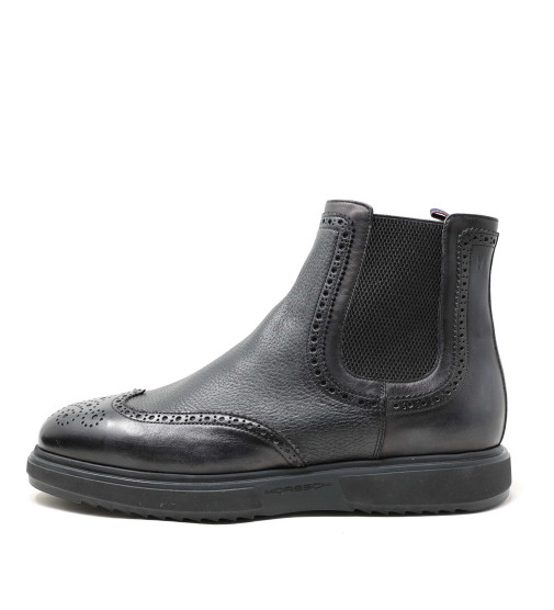 Moreschi 43607 Calfskin Ankle Boots Black