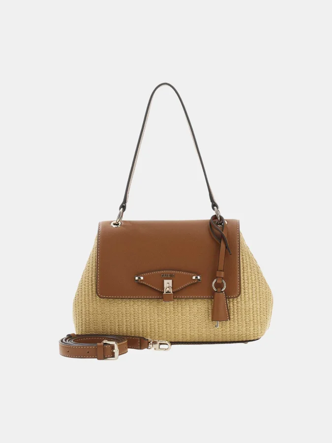 GUESS - MAGGIE STRAW FLAP...
