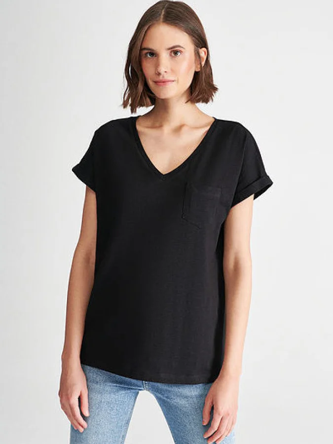 Mavi - V NECK BASIC TEE