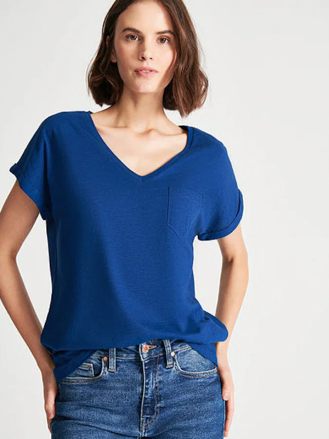 Mavi - V NECK BASIC TEE