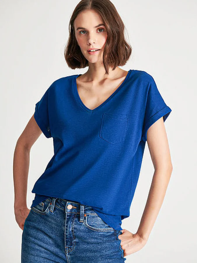 Mavi - V NECK BASIC TEE 2