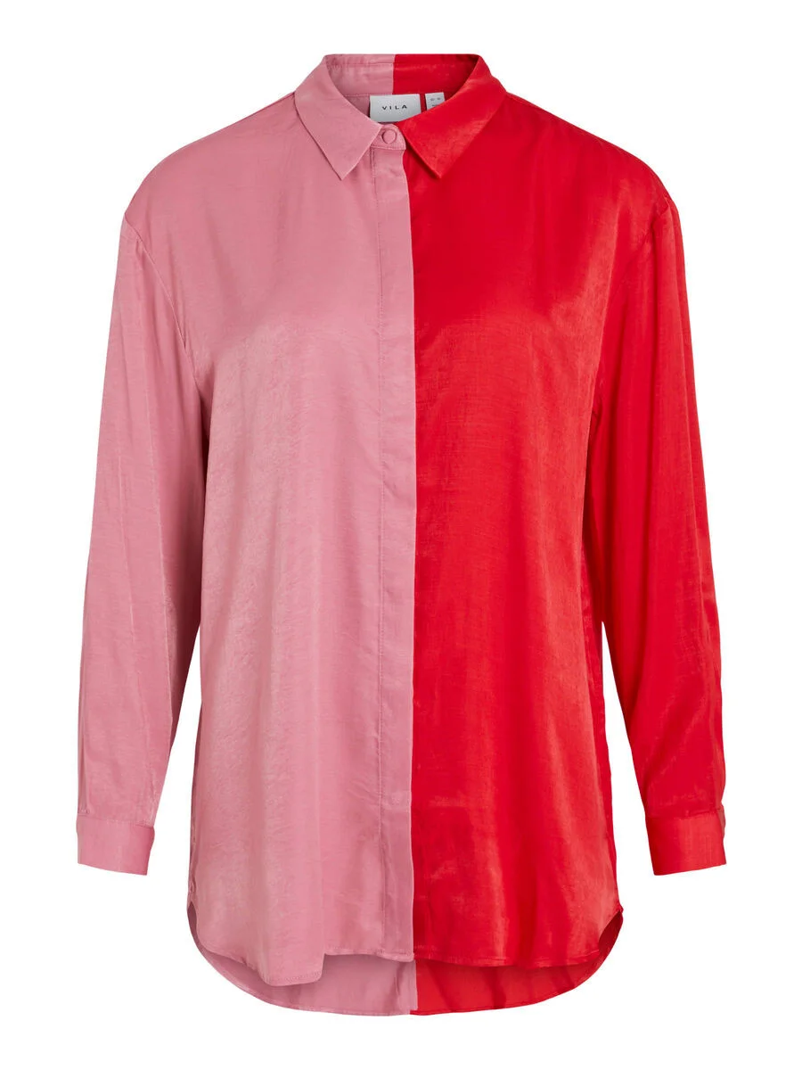 VILA - VISILLA L/S BLOCKED SHIRT VILA - VISILLA L/S BLOCKED SHIRT
