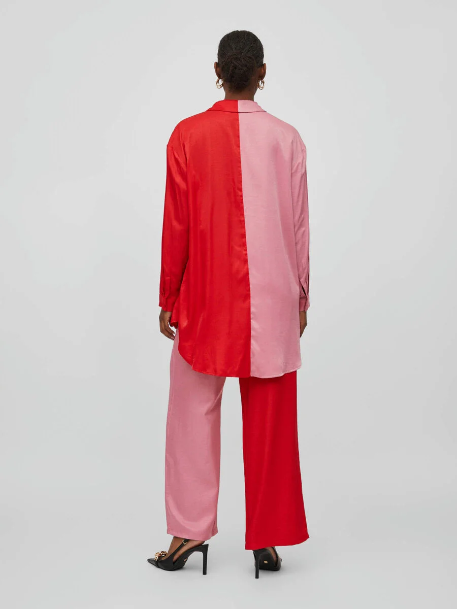 VILA - VISILLA L/S BLOCKED SHIRT VILA - VISILLA L/S BLOCKED SHIRT