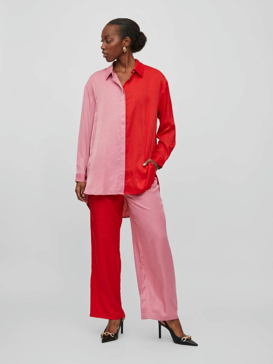 VILA - VISILLA L/S BLOCKED SHIRT VILA - VISILLA L/S BLOCKED SHIRT