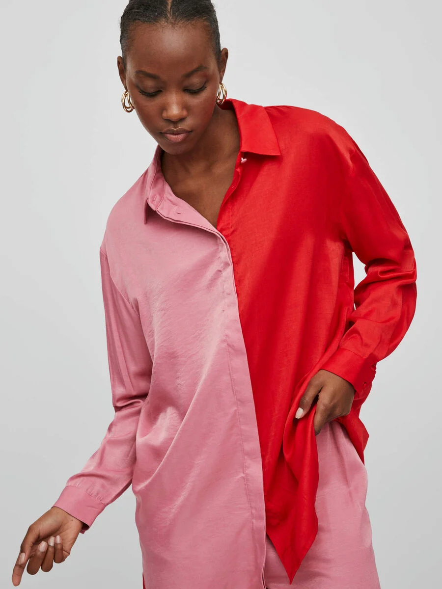 VILA - VISILLA L/S BLOCKED SHIRT VILA - VISILLA L/S BLOCKED SHIRT