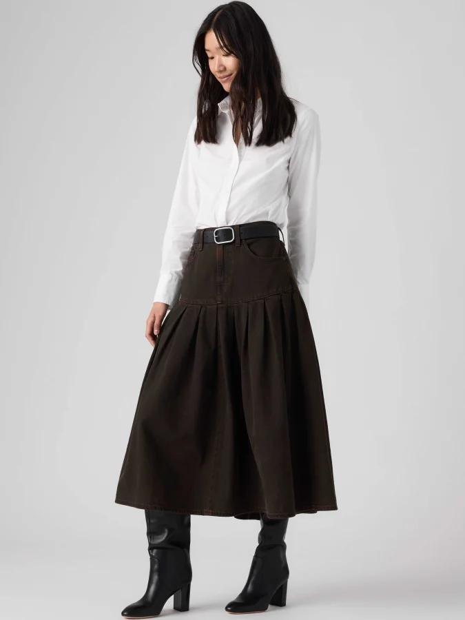Levis® - YOKED PLEATED SKIRT