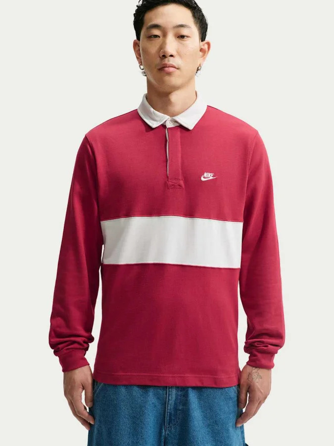 NIKE - M NK CLUB LS  RUGBY TOP