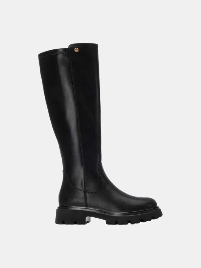 XTI - BLACK PU LADIES BOOTS
