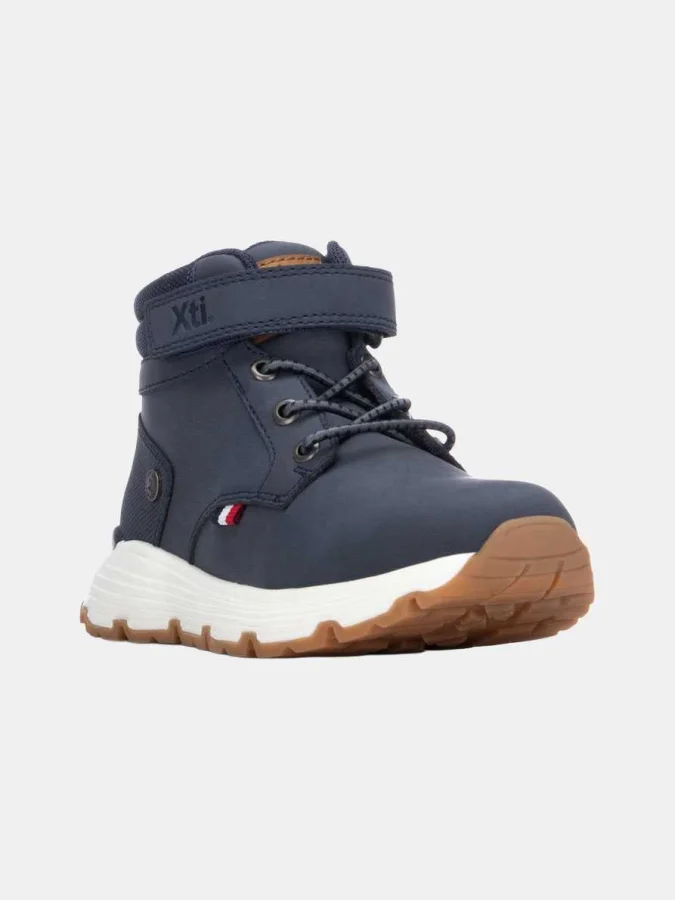 XTI - NAVY PU KIDS ANKLE BOOTS 2