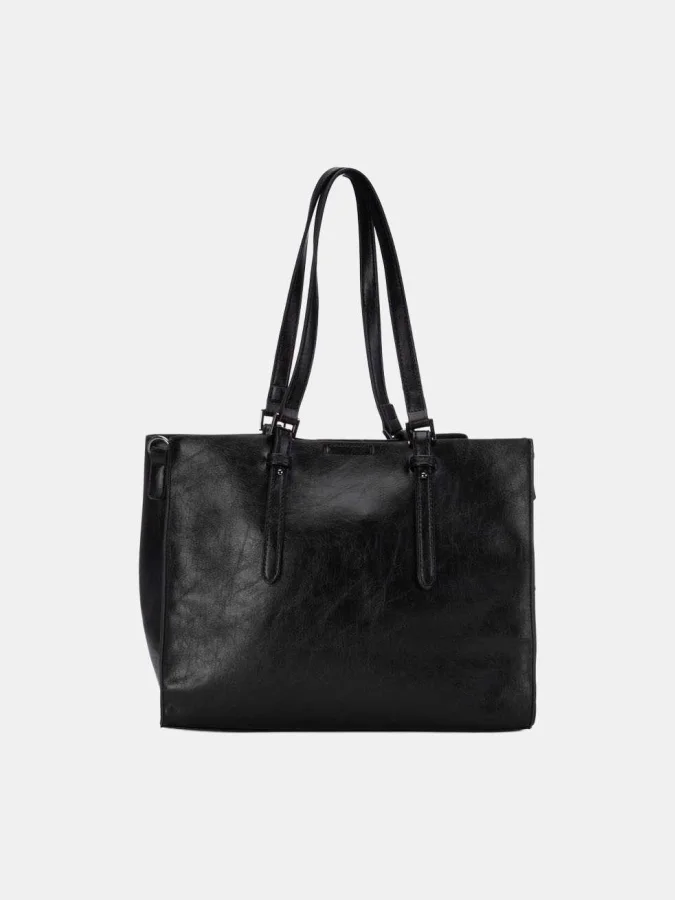 XTI - BLACK PU LADIES BAGS 2