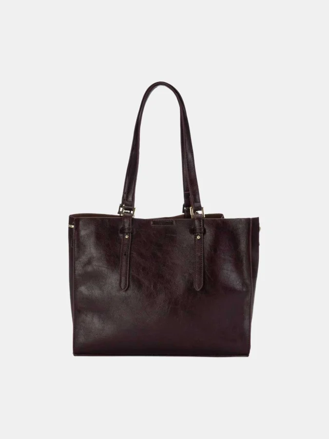 XTI - BURGUNDY PU LADIES BAGS 2
