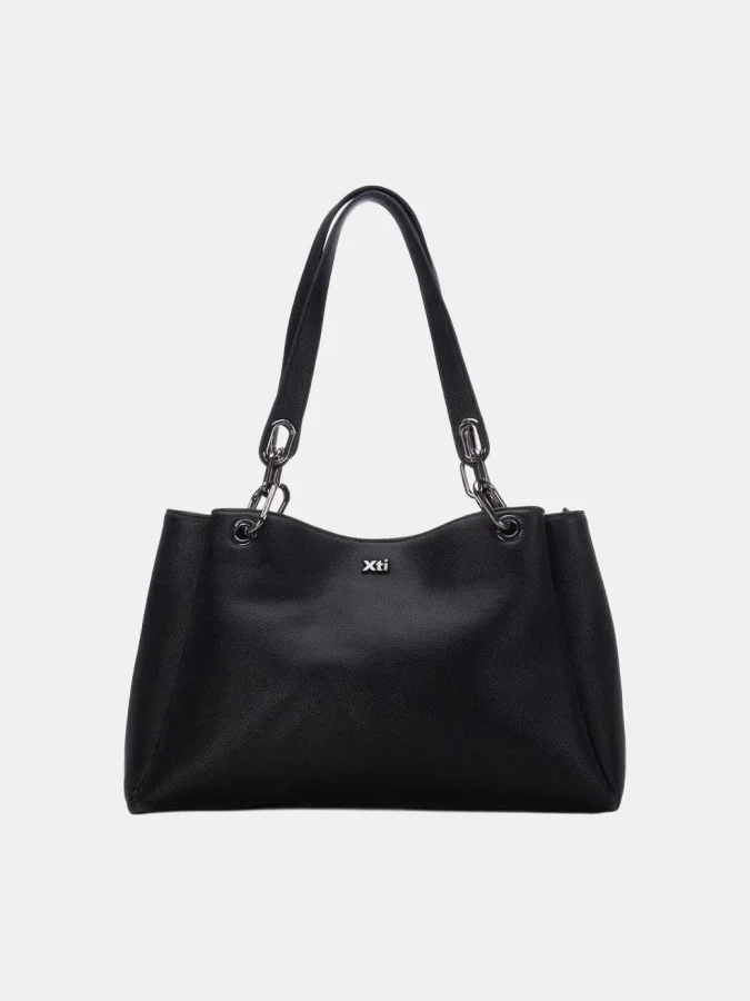 XTI - BLACK PU LADIES BAGS