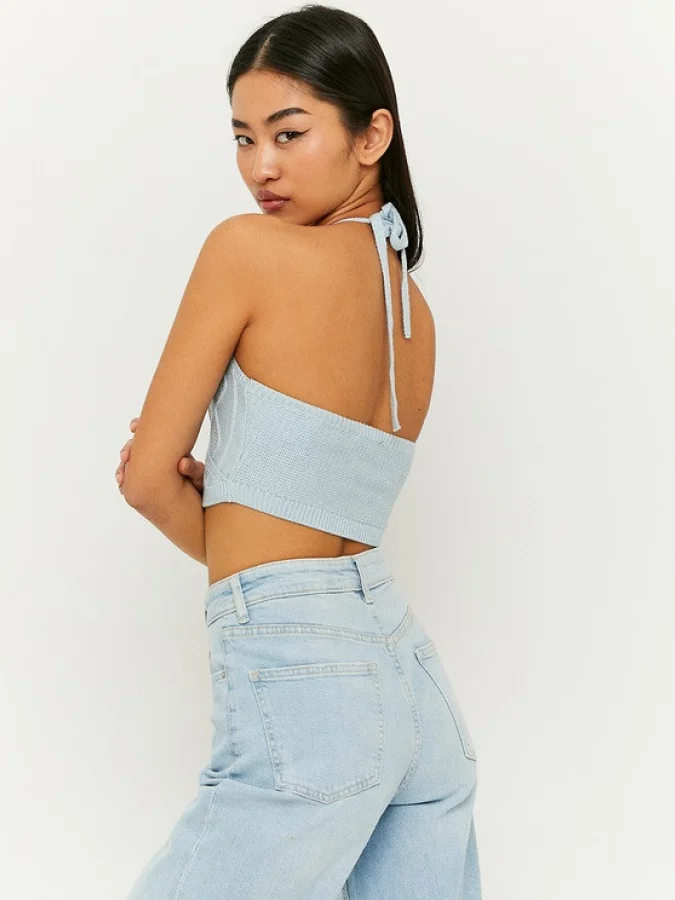 Tally Weijl - BLUE KNIT TOP 2