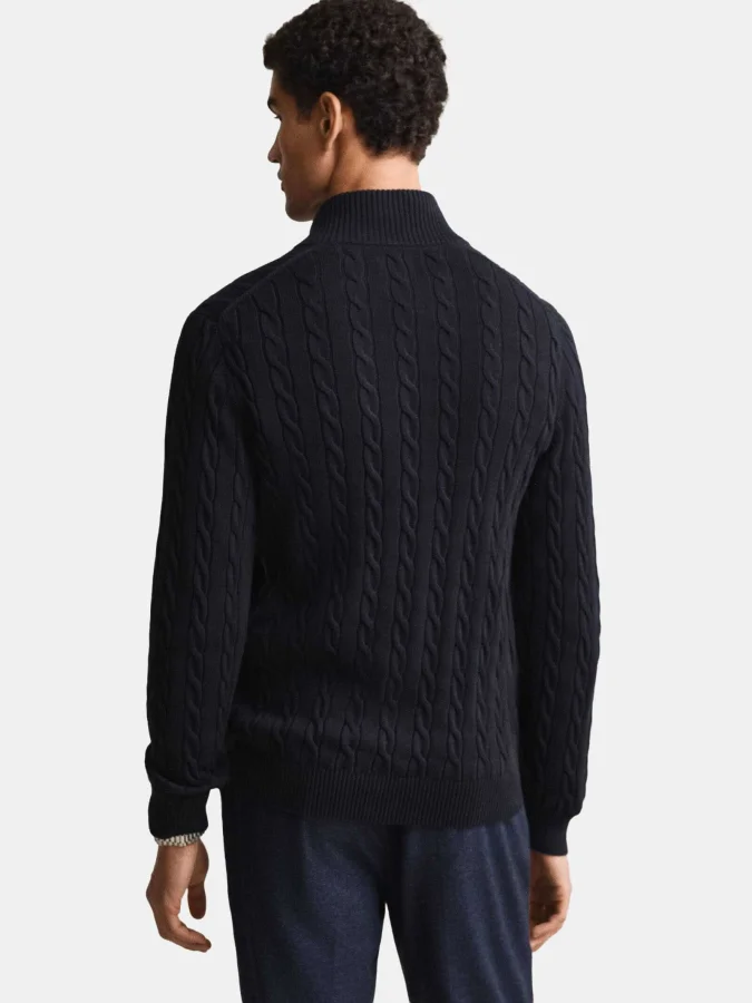 Gant - COTTON CABLE HALF ZIP 2