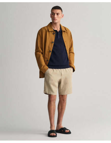 Relaxed Fit Linen Drawstring Pants - GANT