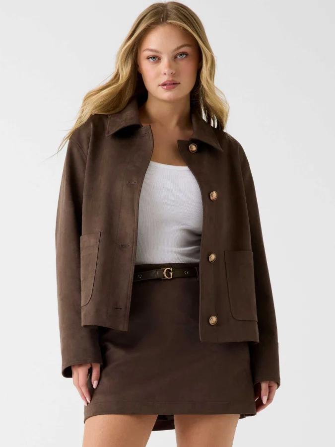 GUESS - GRACE SUEDE JACKET