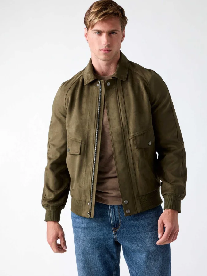 GUESS - AVIATOR SUEDE JACKET