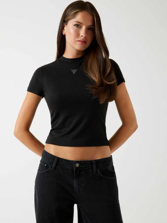 GUESS - SS LICIA MOCK NK TOP