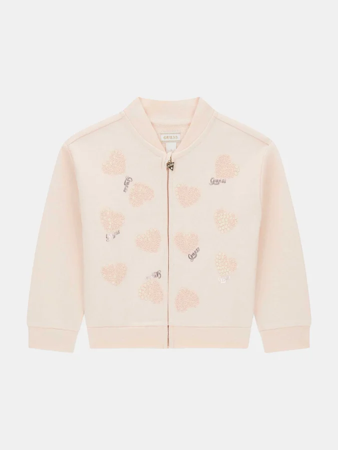 GUESS - LS ACTIVE TOP W/ZIP
