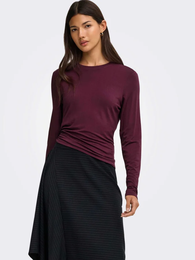 ONLY - ONLBAMBOO L/S O-NECK...