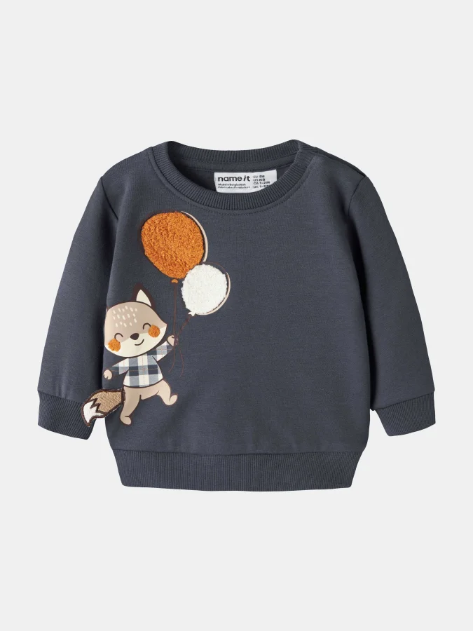 NAME IT - NBMNEIL LS SWEAT BRU