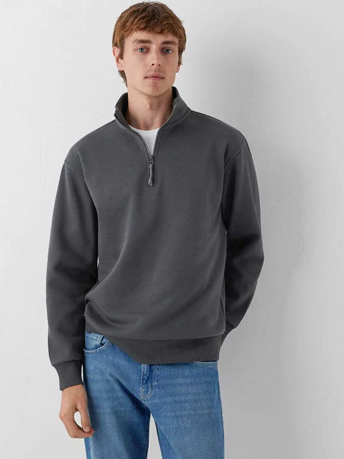 Mavi - HALF ZIP SWEATSHIRT