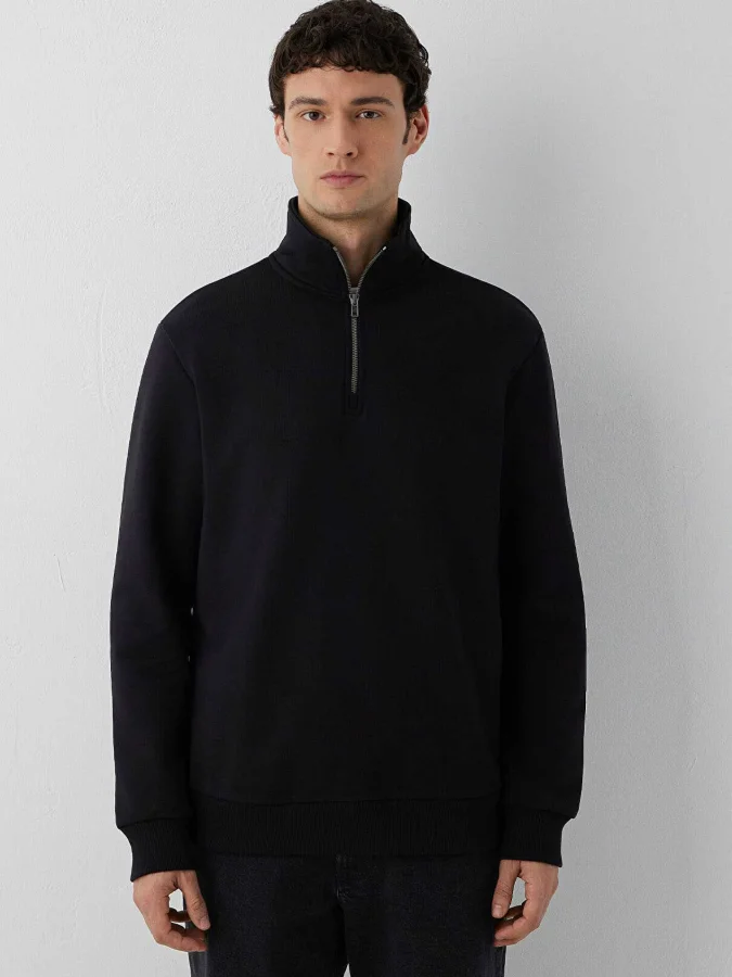 Mavi - HALF ZIP SWEATSHIRT