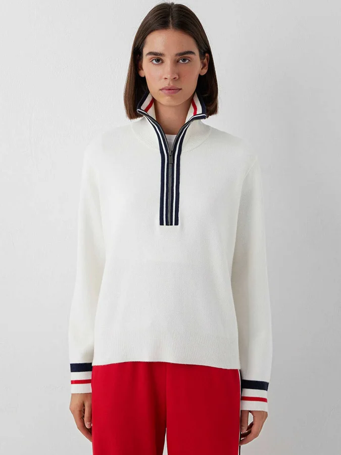 Mavi - HALF ZIP SWEATER