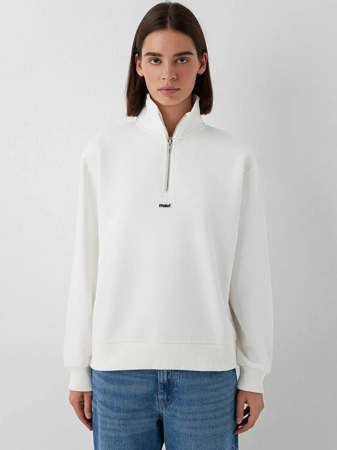 Mavi - HALF ZIP SWEATSHIRT