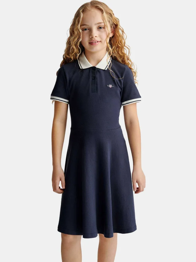 GANT - SHIELD SS POLO DRESS