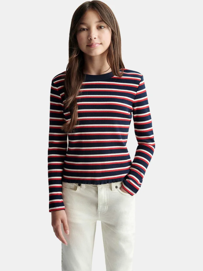 GANT - STRIPE RIB LS T-SHIRT