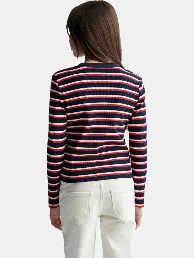 GANT - STRIPE RIB LS T-SHIRT 2