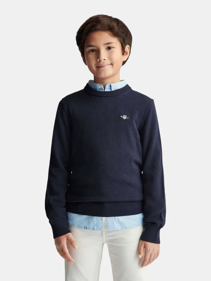 GANT - SHIELD COTTON CREW...
