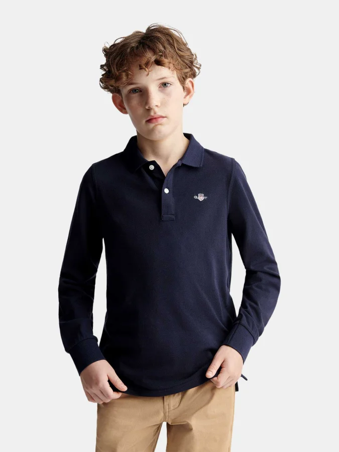 GANT - SHIELD LS PIQUE POLO...
