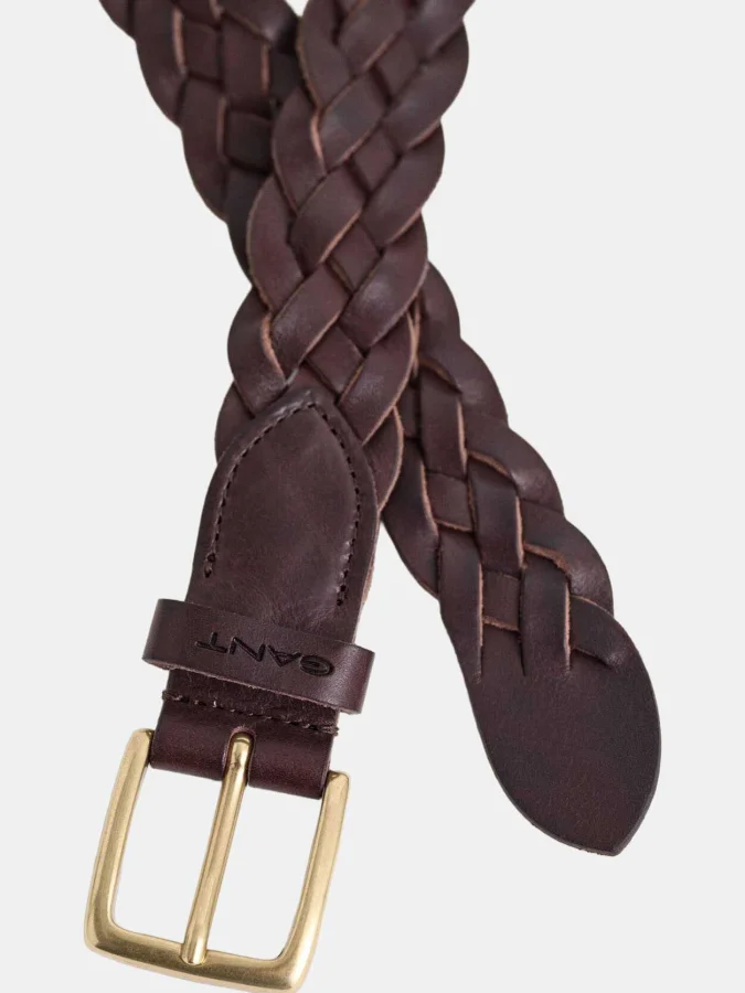 GANT - LEATHER BRAIDED BELT 2