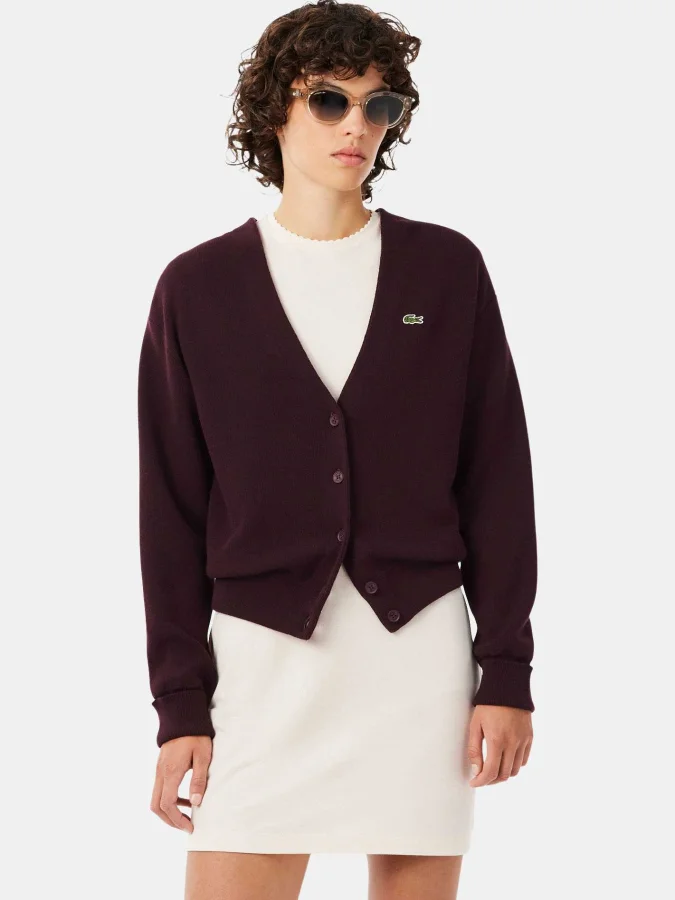 Lacoste - V Neck Moss...