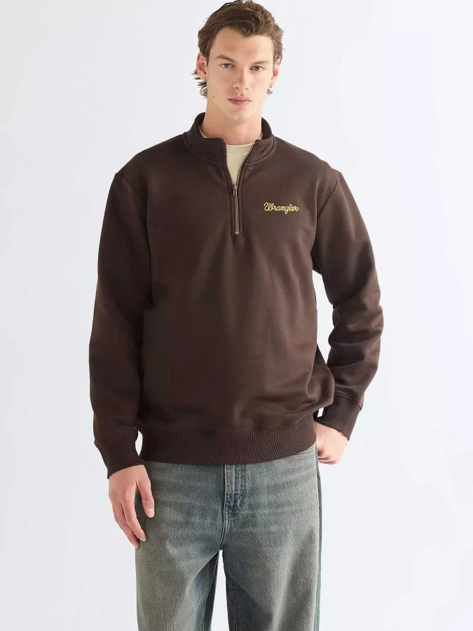 Wrangler - HALF ZIP SWEATSHIRT