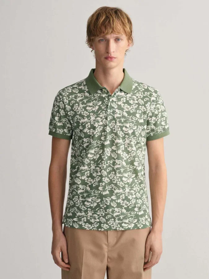 Gant - Floral Print Piqué...