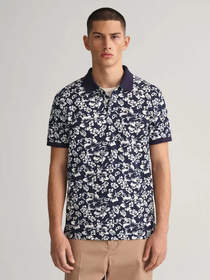Gant - Floral Print Piqué...