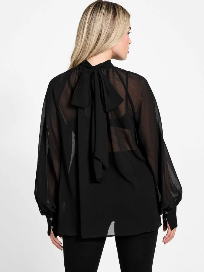 GUESS - LS AUDRINE BOW BLOUSE 2