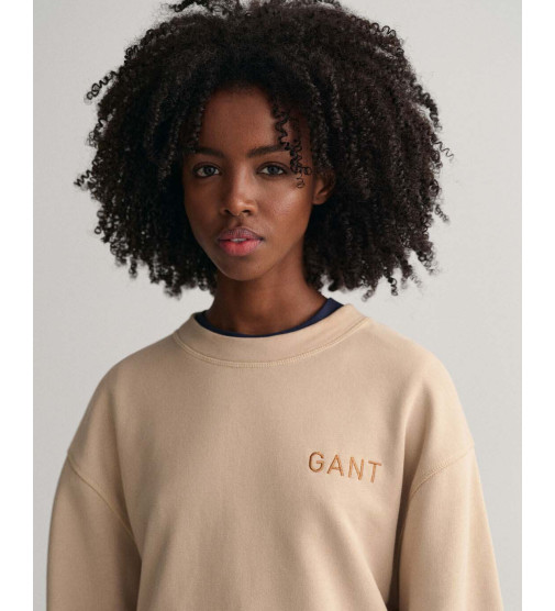 Gant Logo Volume Sleeve Sweatshirt Size M