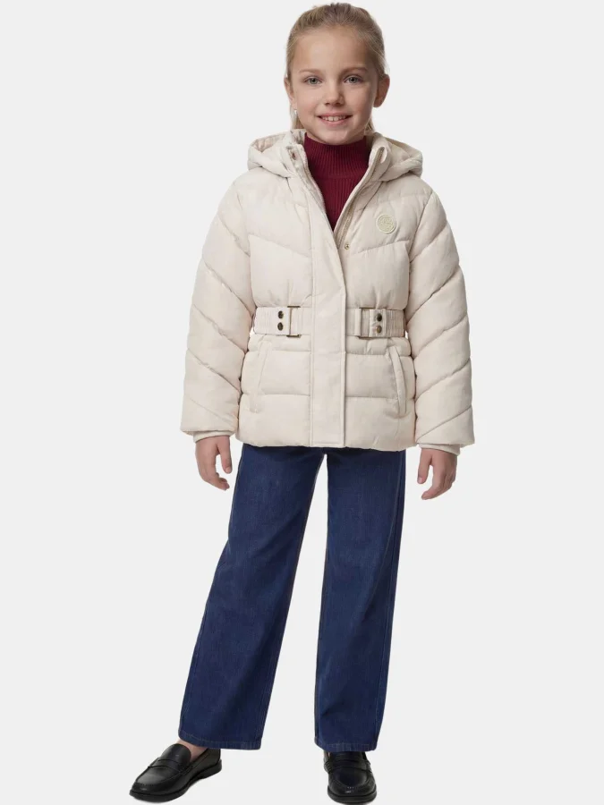 GUESS - HOODED LS PUFFER