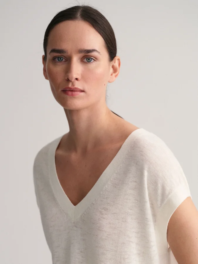 Gant - Linen Blend V-Neck Vest 2