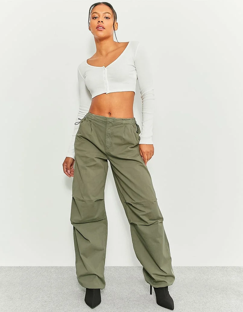 Tally Weijl - GREEN MID WAIST... Tally Weijl - GREEN MID WAIST...